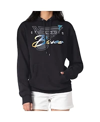 G-iii 4Her by Carl Banks Men's Black St. Louis Blues Shadow Logo Fleece Pullover Hoodie