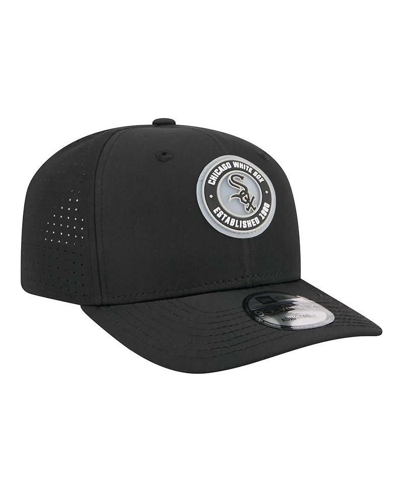 New Era Men's Black Chicago White Sox Circle 9SEVENTY Adjustable Hat