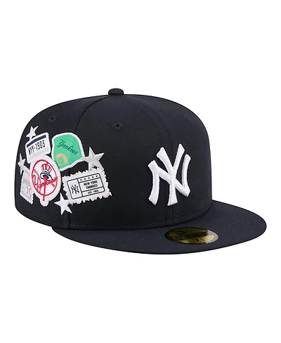 New Era Men's Navy York Yankees City Patch 59FIFTY Fitted Hat