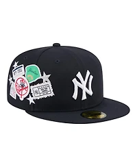 New Era Men's Navy York Yankees City Patch 59FIFTY Fitted Hat