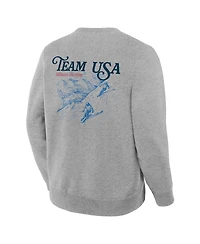 Fanatics Men's Heather Gray Team Usa Milano Cortina 2026 Winter Olympics Skiing Sweatshirt