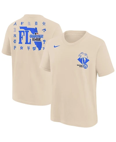 Nike Big Boys and Girls Natural 2026 Spring Training Grapefruit League T-Shirt