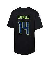 Nike Big Boys and Girls Sam Darnold Black Seattle Seahawks Super Bowl Lx Carbon Fashion Game Jersey