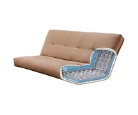 Kodiak Washington Frame-Rustic Walnut Finish-Linen Cocoa Mattress