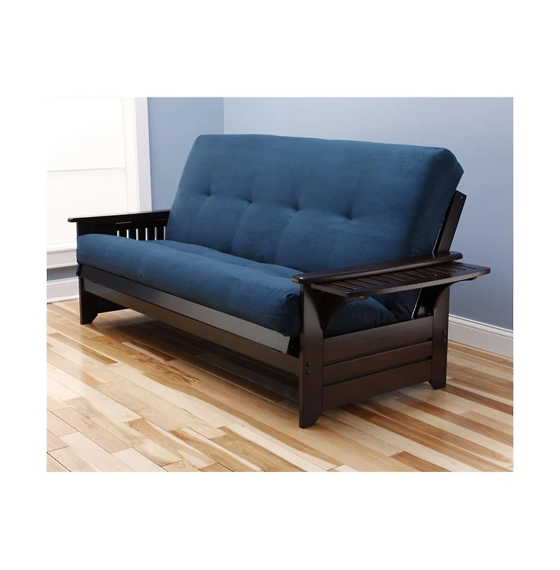 Kodiak Phoenix Frame-Espresso Finish-Suede Navy Mattress