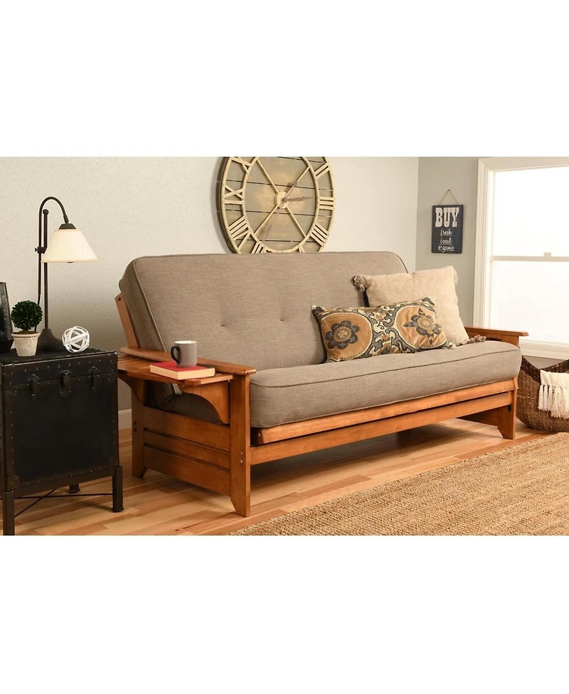 Kodiak Phoenix Frame-Barbados Finish-Suede Gray Mattress