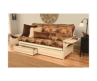 Kodiak Phoenix Frame/Antique White Finish/Canadian Mattress/Storage Drawers