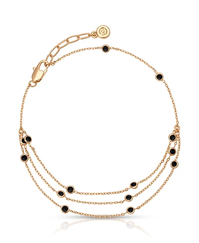 Ettika Fine Details 18k Gold Plated Crystal Anklet