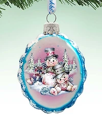 Designocracy Snowman Mercury Holiday Ornament