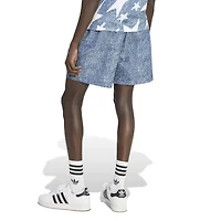 Adidas Men's Blue Usa Soccer 1994 Denim Graphic Shorts