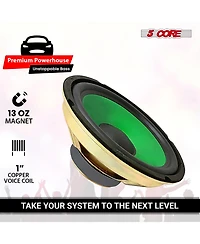 5 Core Deep Bass 8 Inch 900W 8 Ohm Pa/Dj Subwoofer Speaker Component