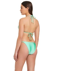 Red Carter Women's Heartbreaker Classic Triangle V-Neck Tie-Back Bikini Top