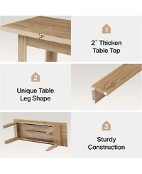 Tribesigns 79 Inch Double Desk for Two People, Extra Long Computer, Modern Wooden Desk for Home Office