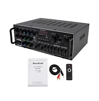 Artudatech 800W Bluetooth Stereo Amplifier, 2.1 Channel Home Audio with Karaoke, Usb/Sd & Fm Radio