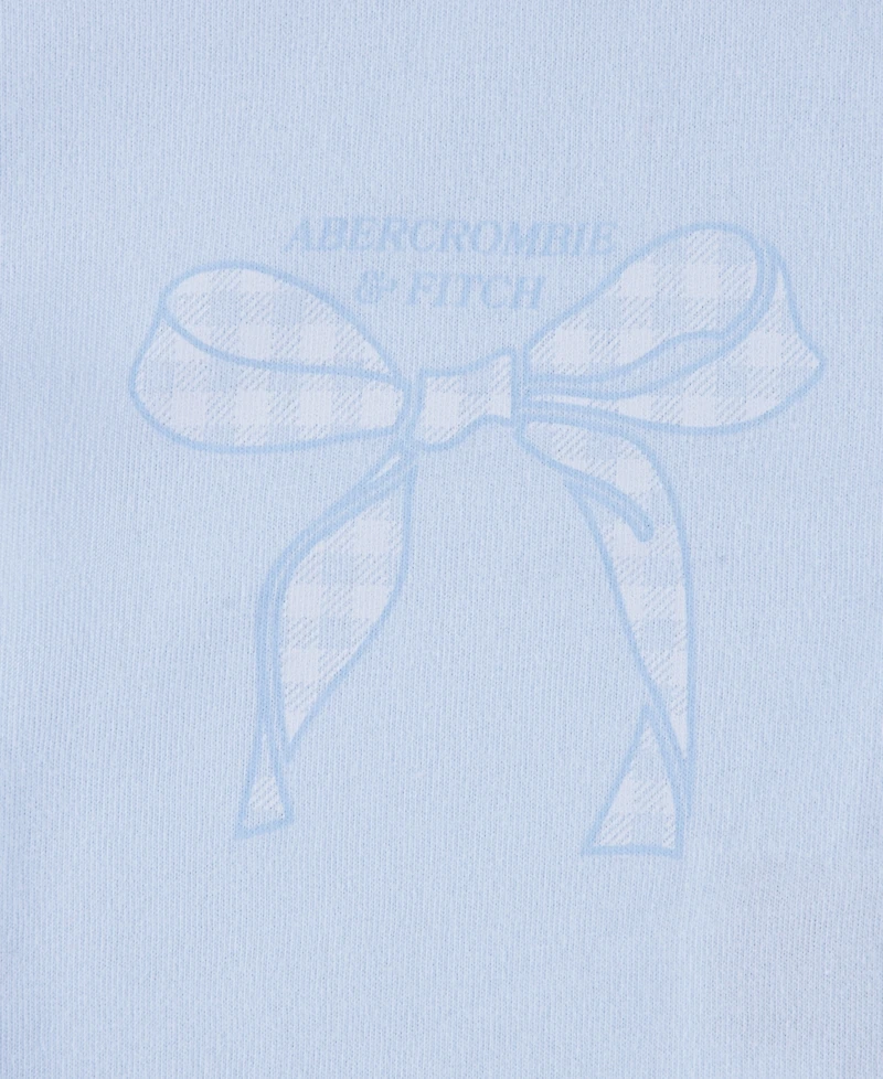 abercrombie kids Girls' Gingham Bow Classic T-shirt