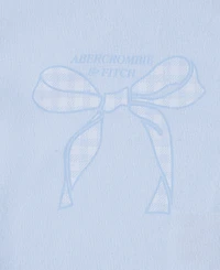abercrombie kids Girls' Gingham Bow Classic T-shirt