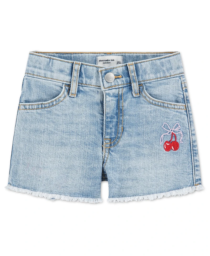 abercrombie kids Girls' Bow Cherry Denim Shorts