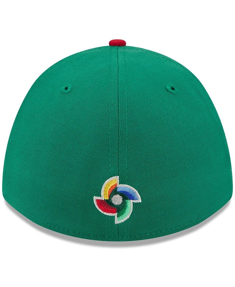 New Era Men's Green/Red Mexico Baseball 2026 World Baseball Classic M-Crown 39THIRTY Flex Hat