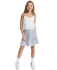 Tommy Hilfiger Girls' 7-16 Ithica Stripe Tiered Skirt