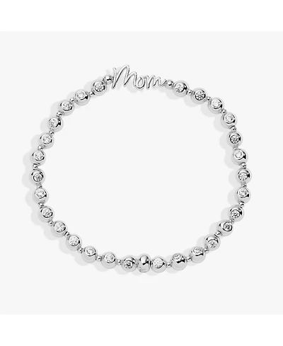 Alex and Ani Mom Elongated Crystal Stretch Bracelet
