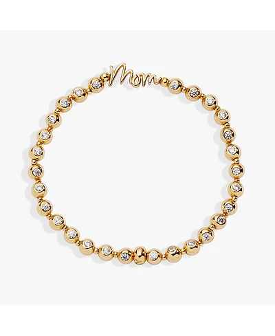 Alex and Ani Mom Elongated Crystal Stretch Bracelet