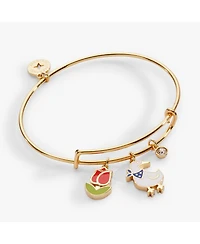 Alex and Ani Garden Party Multi Charm Bangle Bracelet