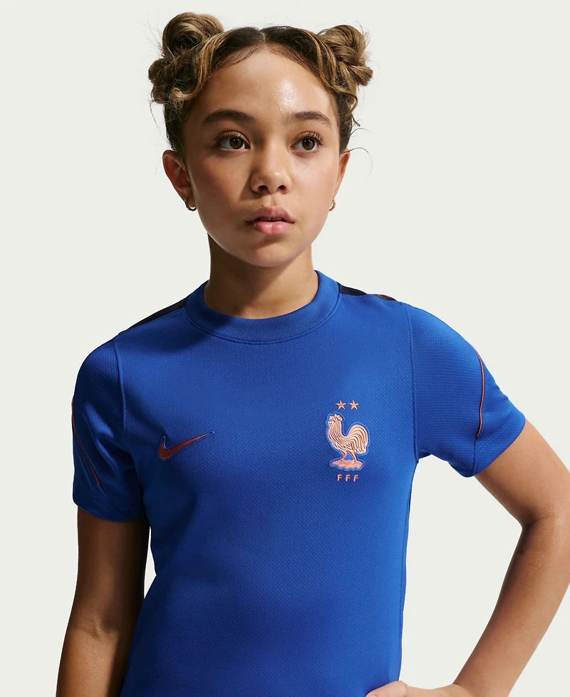 Nike Big Boys' and Girls' France Strike Dri-Fit Soccer Short-Sleeve T-Shirt