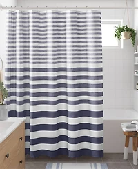 Madison Park Ariana Ombre Waffle Shower Curtain, 72" x