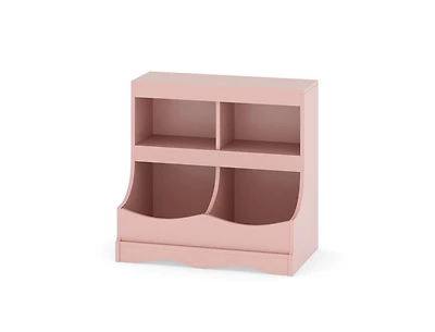 Slickblue 4-Cubby Kids Toy Storage Organizer and Bookcase
