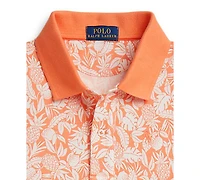 Polo Ralph Lauren Girls' 7-16 Pineapple Faux-Wrap Mesh Dress