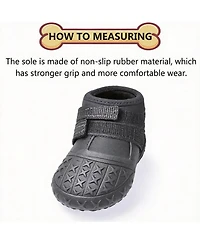 Dog Boots with Reflective Straps and Anti-slip Soles