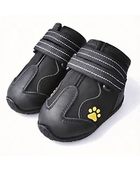 Dog Boots with Reflective Straps for Large Dogs - Waterproof, Anti-slip, and Adjustable