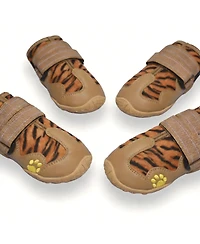 Anti-Slip Dog Boots for Large Breeds with Reflective Straps