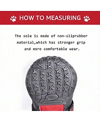 Dog Boots with Reflective Strips and Anti-slip Soles for Medium Large Dogs