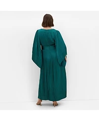 City Chic Women's Plus Carmina Pleat Maxi Dress