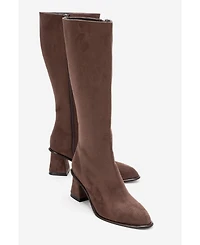 Prologue Shoes Paradis Block Heel Knee High Boot (Women)