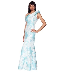 White Tie by Shani Women's One-Shoulder Gown