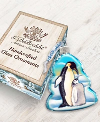 Designocracy Penguin Family Mercury Holiday Ornament