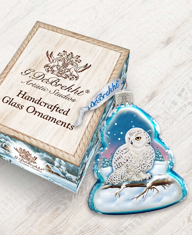 Designocracy Owl Mercury Holiday Ornament