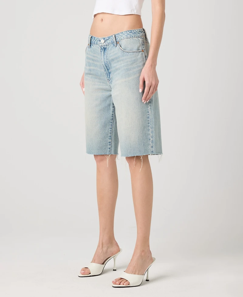 Blank Nyc Women's The Leonard Loose Bermuda Denim Shorts