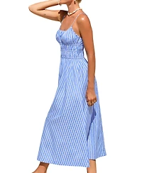Cupshe Women's Pursuit Striped Maxi Beach Dress