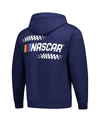 Classic Ink Usa Men's Navy Nascar Full-Zip Hoodie