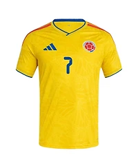 Adidas Men's Luis Diaz Yellow Colombia National Team 2026 Home Replica Jersey