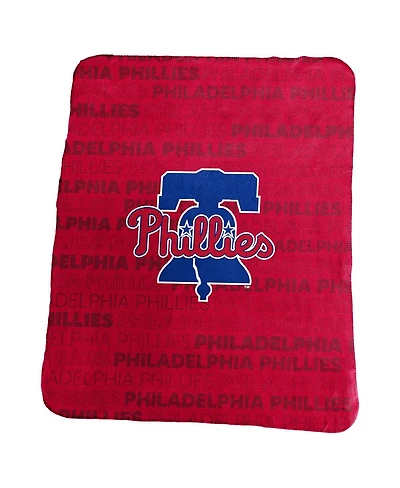 Logo Brands Philadelphia Phillies 50" x 60" Classic Fleece Throw Blanket