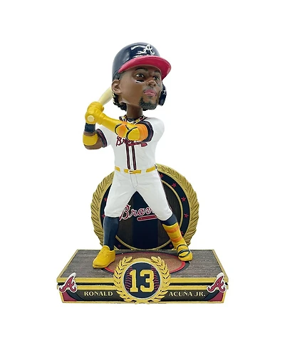 Foco Ronald Acuna Jr. Atlanta Braves 8" Exclusive Elite Icon Bobblehead