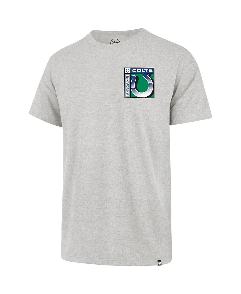 '47 Brand Men's Gray Indianapolis Colts Chrome Plate Franklin T-Shirt