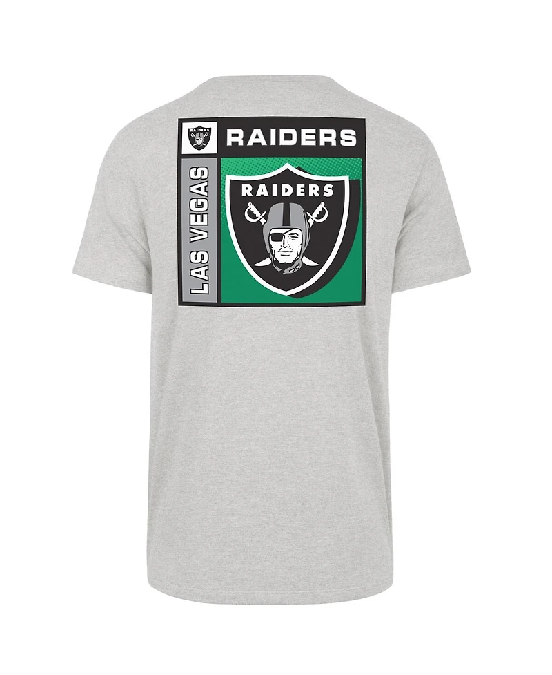 '47 Brand Men's Gray Las Vegas Raiders Chrome Plate Franklin T-Shirt