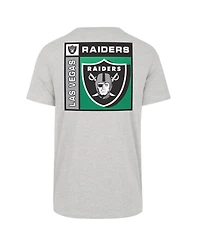 '47 Brand Men's Gray Las Vegas Raiders Chrome Plate Franklin T-Shirt