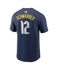 Nike Men's Kyle Schwarber Navy Philadelphia Phillies City Connect Name Number T-Shirt