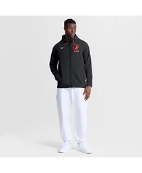 Nike Men's Black Baltimore Orioles Authentic Collection Raglan Therma-fit Full-Zip Hooded Jacket